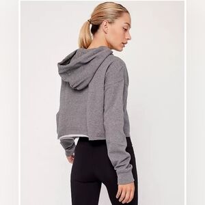 Rebody Grey Cropped Hoodie Size 10